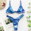 Ensemble de bikini sous-vêtement V-bar néon pour femmes
