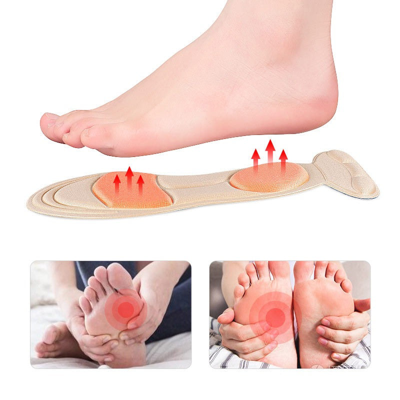 Neue 2-in-1 Einlegesohle mit atmungsaktiver, schweißableitender, Anti-Rutsch-Massage, Stoßdämpfung und schmerzlinderndem Fersenpatch - Korvel