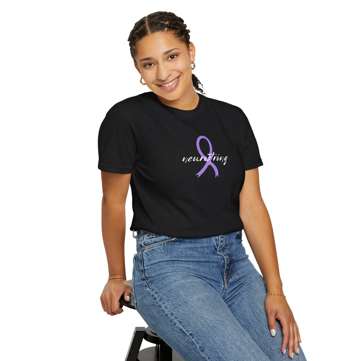 Neurostrong Epilepsy Awareness T-Shirt | Purple Ribbon Tee