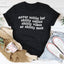 Camiseta "Nunca te conformes con un café de mierda"