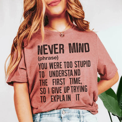 Nevermind Tee - Camiseta de Confort Premium