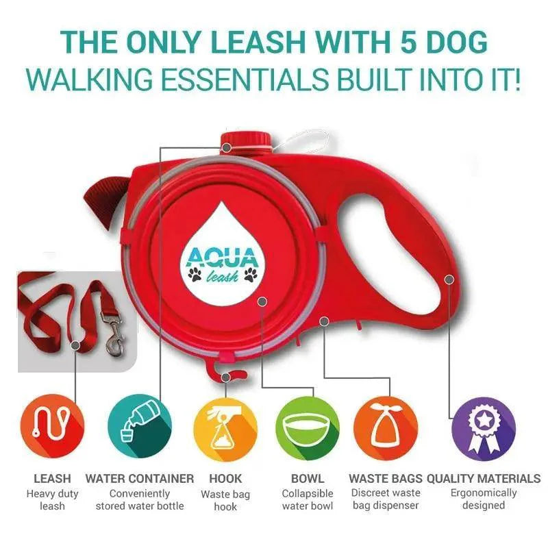 Laisse pour animaux de compagnie colorée multifonctionnelle 3-en-1 avec accessoires