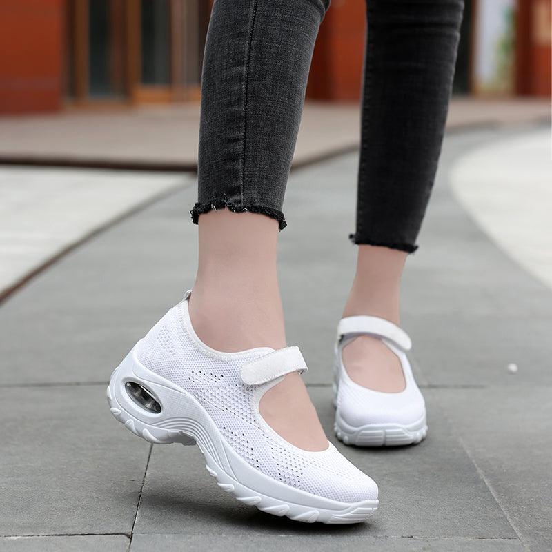 STEVVEX Women's Air Cushion Mesh Sneakers