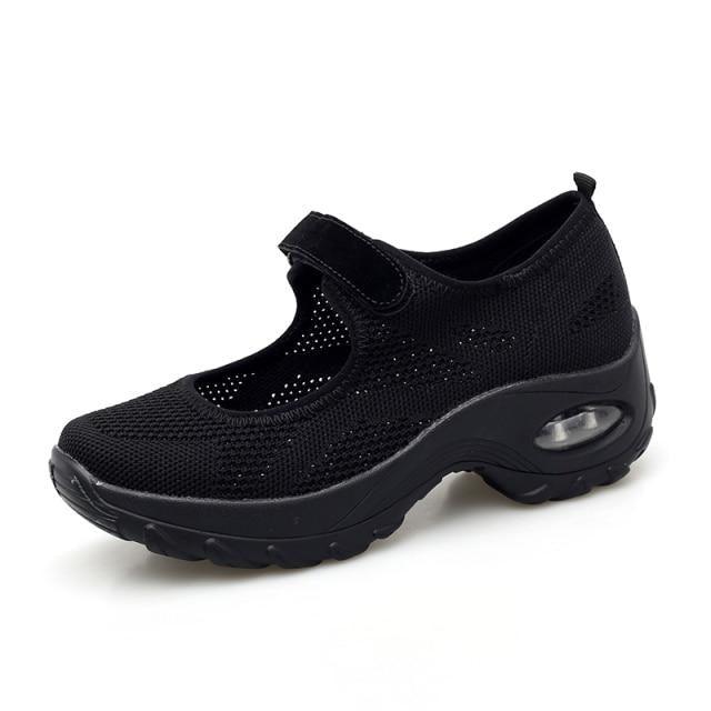 STEVVEX Women's Air Cushion Mesh Sneakers