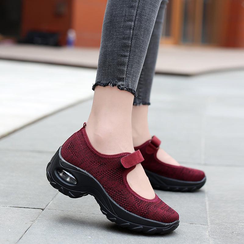 STEVVEX Women's Air Cushion Mesh Sneakers