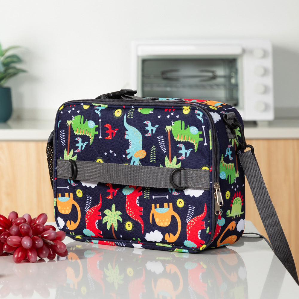 Sac à déjeuner isolé de style américain avec cartoon pour enfants
