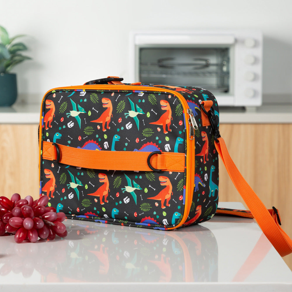 Sac à déjeuner isolé de style américain avec cartoon pour enfants