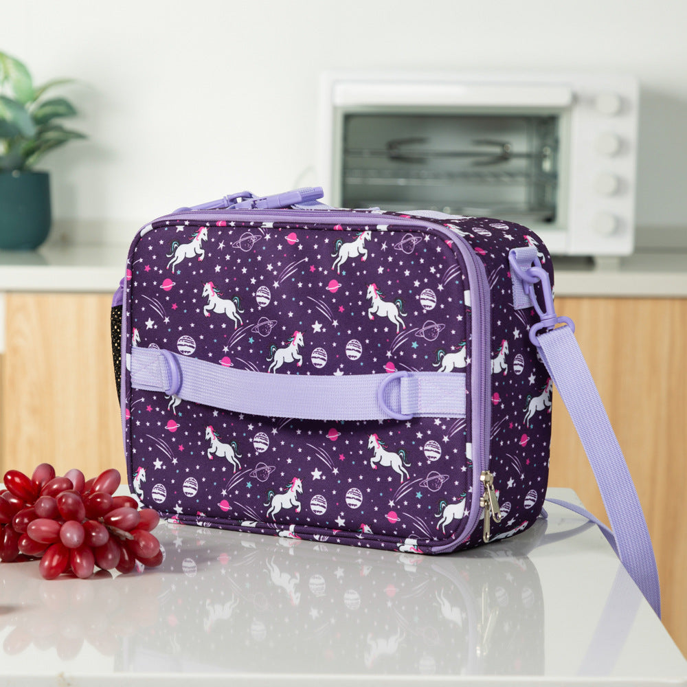 Sac à déjeuner isolé de style américain avec cartoon pour enfants