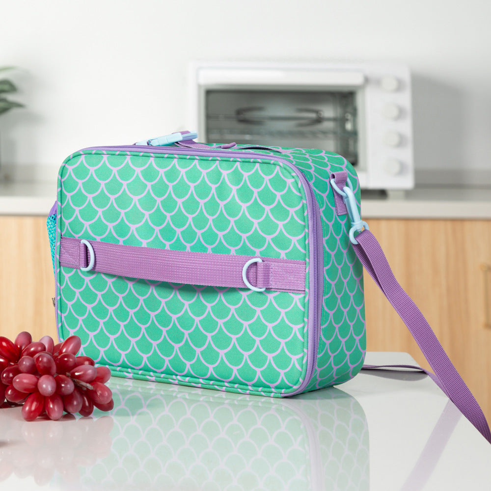 Sac à déjeuner isolé de style américain avec cartoon pour enfants
