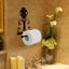 Vintage Cast Iron Toilet Paper Holder - European Design
