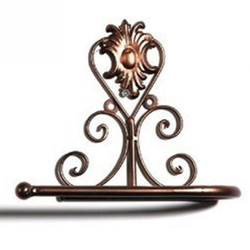 Vintage Cast Iron Toilet Paper Holder - European Design