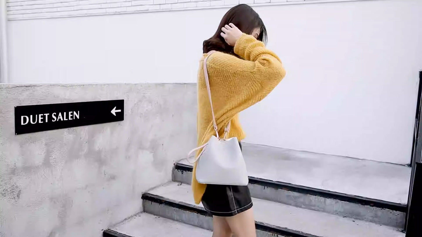 Sac à bandoulière en PU cuir de grande capacité
