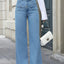 Autumn & Winter Double-Waisted Wide Leg Jeans