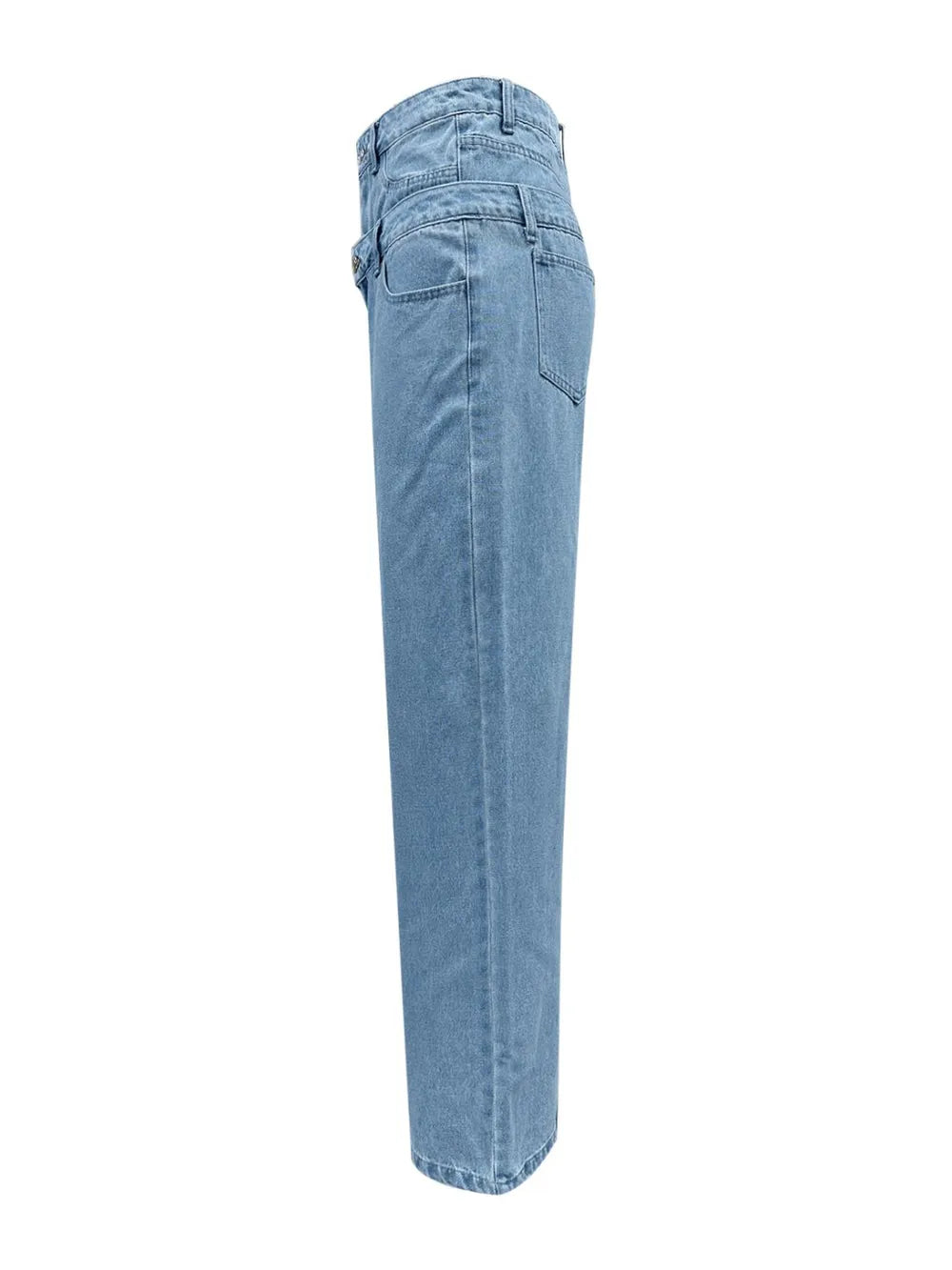 Autumn & Winter Double-Waisted Wide Leg Jeans