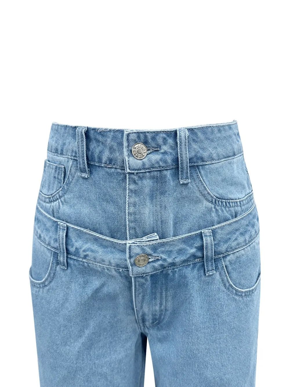 Autumn & Winter Double-Waisted Wide Leg Jeans