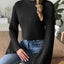 New autumn and winter flared sleeve semi high neck pullover sweater - Korvel