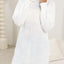 New autumn and winter thick sweater high neck simple slit dress - Korvel