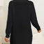 New autumn and winter thick sweater high neck simple slit dress - Korvel