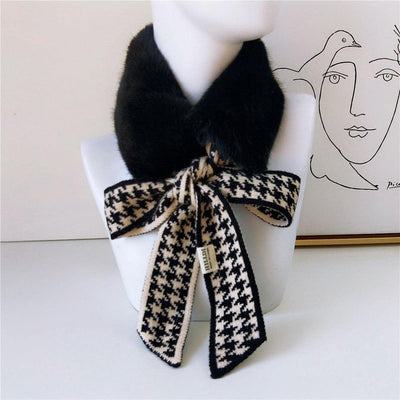 Elegant Faux Fur Neck Warmer - Lightweight Scarf for Women