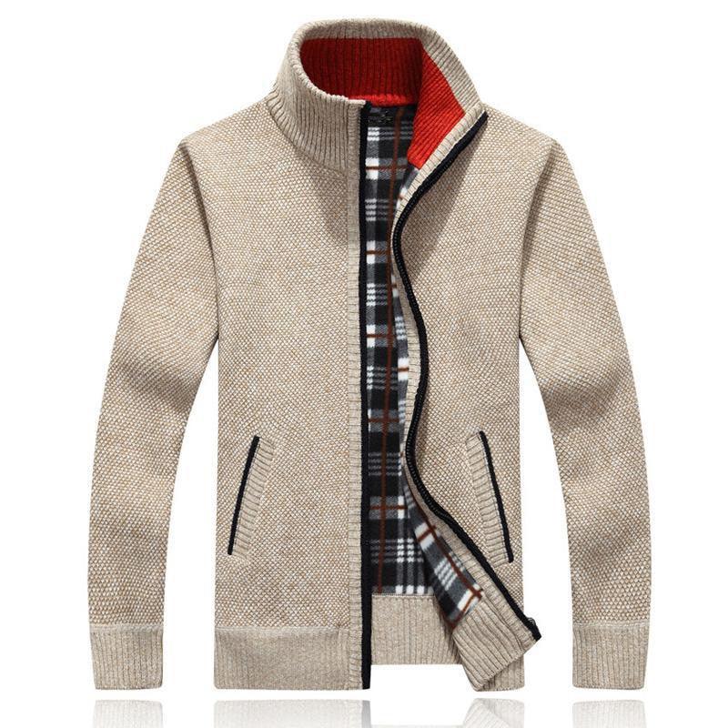 Elegant Slim Fit Fleece Jacket for Men