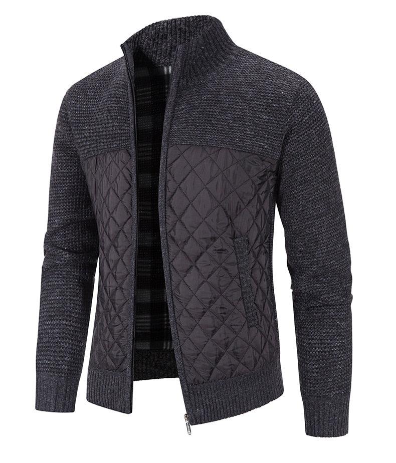 Elegant Slim Fit Fleece Jacket for Men