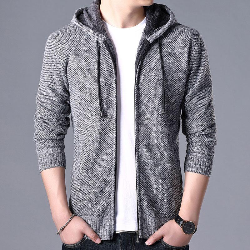 Elegant Slim Fit Fleece Jacket for Men