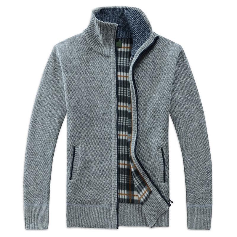 Elegant Slim Fit Fleece Jacket for Men