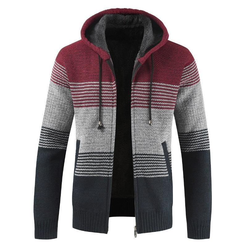 Elegant Slim Fit Fleece Jacket for Men