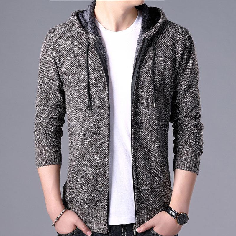 Elegant Slim Fit Fleece Jacket for Men