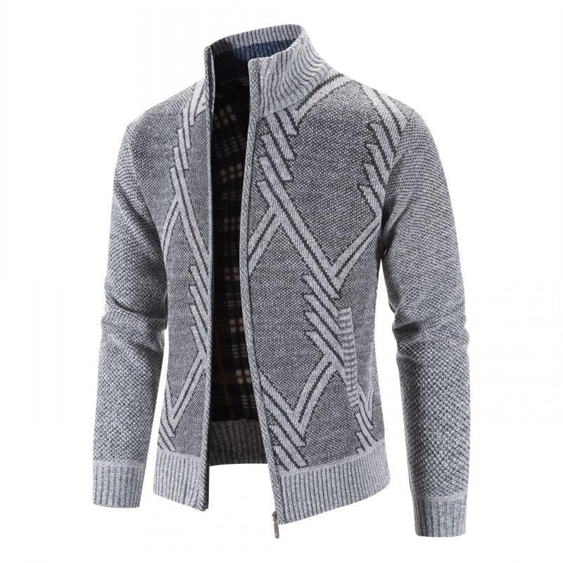Elegant Slim Fit Fleece Jacket for Men