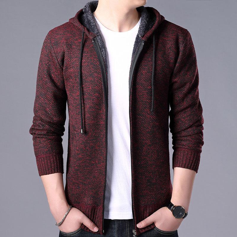 Elegant Slim Fit Fleece Jacket for Men