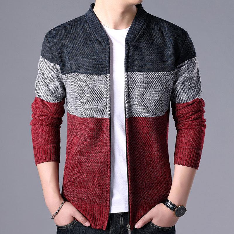Elegant Slim Fit Fleece Jacket for Men