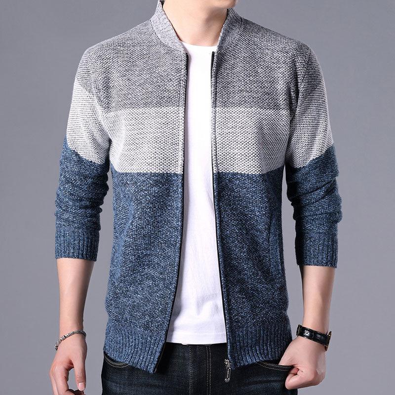 Elegant Slim Fit Fleece Jacket for Men