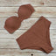 Ensemble de Bikini Push-Up Premium pour Femmes - Maillot de Bain Taille Haute