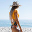 Ensemble de Bikini à Volants Floraux - Maillot de Bain Élégant Deux Pièces