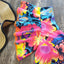 Ensemble de Bikini à Volants Floraux - Maillot de Bain Élégant Deux Pièces