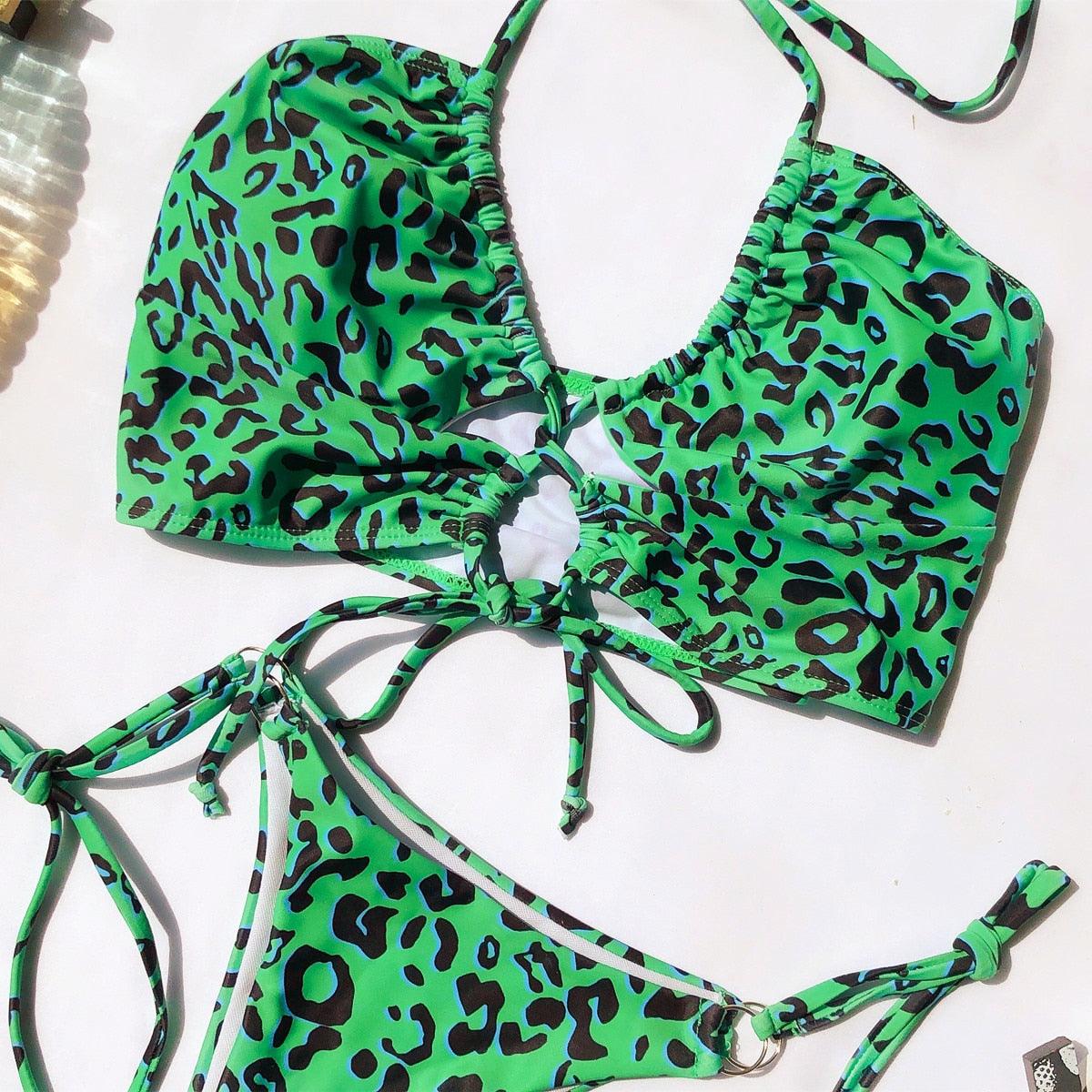 Elegant Solid Bikini Set for Women - Stylish Swimwear