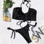 Elegant Solid Bikini Set for Women - Stylish Swimwear