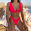 Stylish Solid Push-Up Bikini Set for Women - Perfect Summer Swimwear - Korvel
