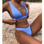 Stylish Solid Push-Up Bikini Set for Women - Perfect Summer Swimwear - Korvel