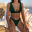 Stylish Solid Push-Up Bikini Set for Women - Perfect Summer Swimwear - Korvel