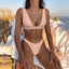 Stylish Solid Push-Up Bikini Set for Women - Perfect Summer Swimwear - Korvel
