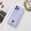 Candy Color Wallet Card Case for iPhone - Soft Silicone Protection