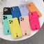 Candy Color Wallet Card Case for iPhone - Soft Silicone Protection
