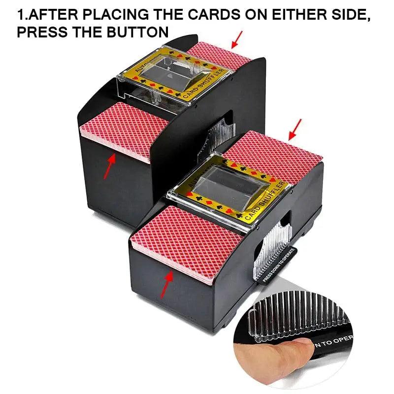 Electric Automatic Casino Card Shuffler - Perfect for Game Nights