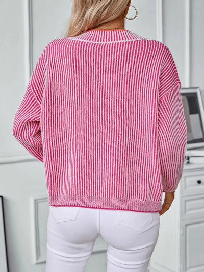 New casual pullover loose knit sweater - Korvel