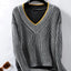 New casual pullover loose knit sweater - Korvel