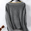 New casual pullover loose knit sweater - Korvel
