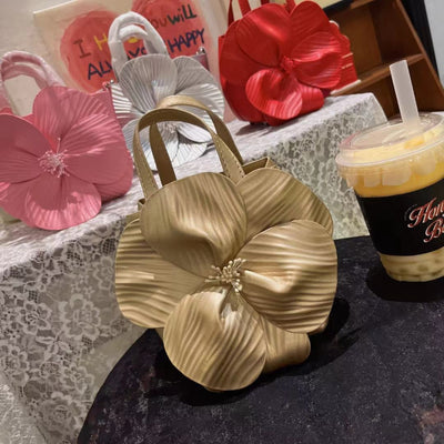 New Chinese style tea flower bucket banquet petals lady lady bride vegetable basket hand holding small bag - Korvel