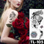 Elegant Temporary Flower Tattoos for Women - Waterproof & Stylish